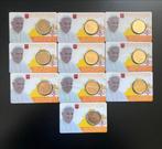 10 Vaticaan Coincards, Ophalen of Verzenden, Overige landen, Losse munt