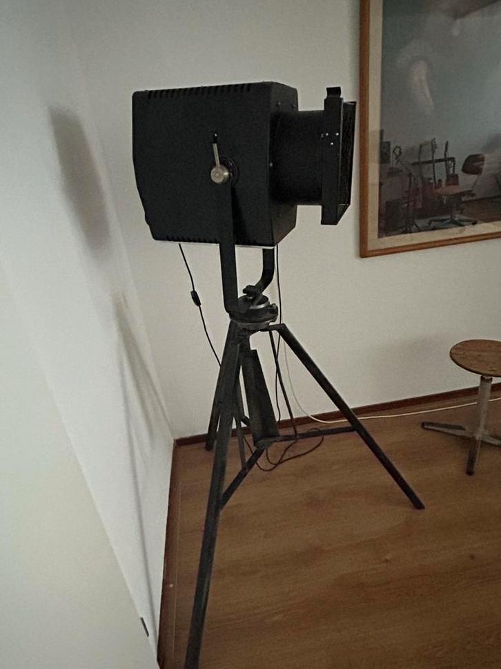 Vintage Theaterlamp op Statief - Industrieel Design, Antiek en Kunst, Antiek | Lampen, Ophalen