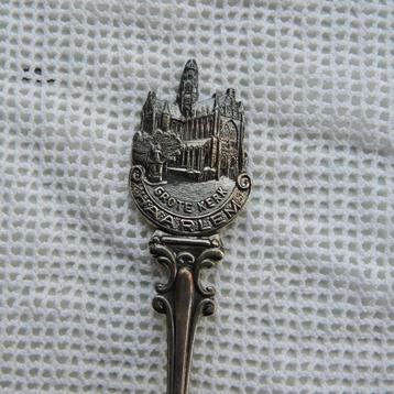 Verzilverd lepeltje grote Kerk Haarlem (NIO 90) beschikbaar voor biedingen