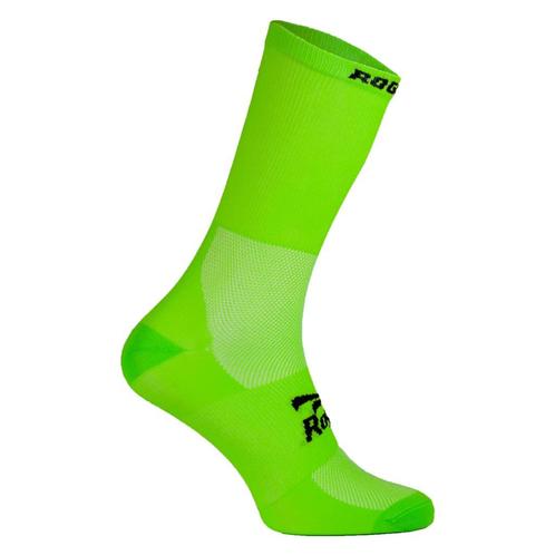 Fietssokken Rogelli lime fluor   met naadloze tenen, Sport en Fitness, Wielrennen, Nieuw, Kleding, Verzenden