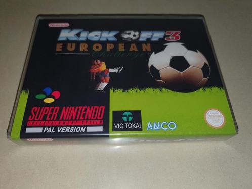 Kick Off 3 European SNES Game Case, Spelcomputers en Games, Games | Nintendo Super NES, Zo goed als nieuw, Verzenden