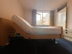 Pullman een persoons bed, Ophalen, Eenpersoons, Beige, Metaal