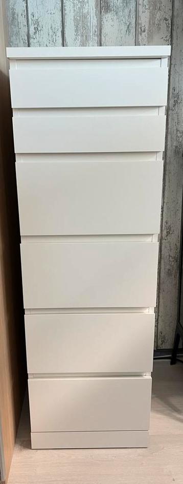 Ikea Malm Ladekast 6 lades plus spiegelglas nieuwstaat beschikbaar voor biedingen