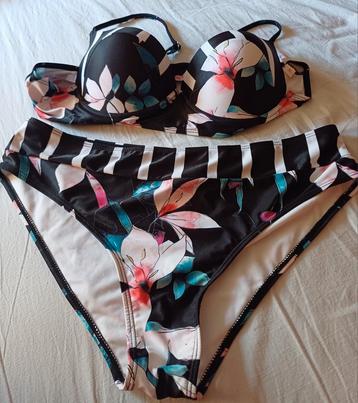 bikini, maat 46 (xl), zwart met div. kleuren beschikbaar voor biedingen