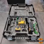 DeWalt DCE085G Kruislijnlaser met 10.8V 2.0Ah Accu & oplader, Doe-het-zelf en Verbouw, Meetapparatuur, Flex Ltd., Zo goed als nieuw