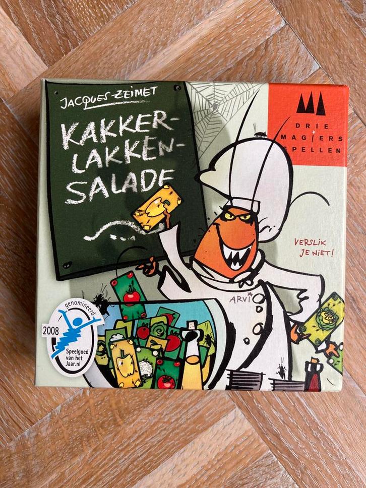 Kakkerlakken salade spelletje, Hobby en Vrije tijd, Gezelschapsspellen | Kaartspellen, Zo goed als nieuw, Vijf spelers of meer
