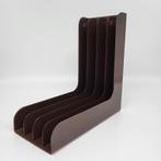 Gustavsberg Style Records Holder Vinyl LP Record Stand Bruin, Ophalen of Verzenden, Gebruikt, 12 inch