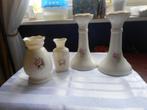 Irish Parian  2 X vaas en 2 X Kandelaar, Donegal China, Antiek en Kunst, Ophalen of Verzenden