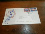 fdc nederlandse antillen e E7_1M – 16 oktober 1958 adres, Postzegels en Munten, Verzenden, Gestempeld