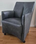 Leolux Fauteuil Galathea  Zerlina 5017 Noche (nachtblauw), Huis en Inrichting, Ophalen, Gebruikt, Minder dan 75 cm, Design