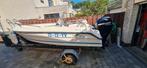 Uttern 4612 boot inclusief 50 pk motor en trailer, Watersport en Boten, Ophalen, Zo goed als nieuw, Minder dan 70 pk, 3 tot 6 meter