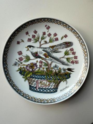 Vintage Heutschenreuther Ole Winther bordje maand mei beschikbaar voor biedingen