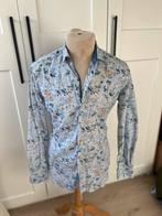 Blauw vogel overhemd R2 Amsterdam, 41, Ophalen of Verzenden, Zo goed als nieuw, Blauw