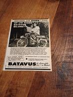 Advertentie Batavus bilonet bromfiets ontdek uw 1961, Verzamelen, Ophalen of Verzenden, Zo goed als nieuw, Overige typen