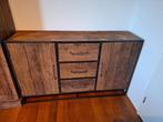 Dressoir mango hout met zwart staal, Ophalen, Overige materialen, 100 tot 150 cm, Zo goed als nieuw