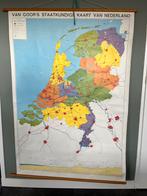 Vintage schoolplaat Nederland., Antiek en Kunst, Antiek | Schoolplaten, Aardrijkskunde, Ophalen