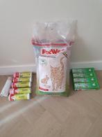 PeeWee hout pellets 9 kg + 80 bijbehorende kattenbakzakken, Dieren en Toebehoren, Nieuw, Ophalen