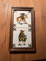 Vintage Tegeltableau met Ruiters en Soldaat, Ophalen
