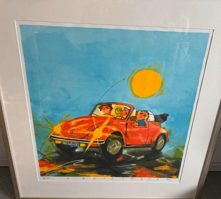 Zeefdruk Ad verstijnen 87/185, Antiek en Kunst, Kunst | Litho's en Zeefdrukken, Ophalen of Verzenden