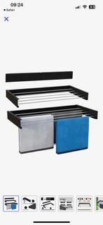 Vonia wall drying rack Black, Ophalen, Nieuw, Wasrek