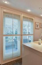 2 houten shutters 76 x 231 cm, Huis en Inrichting, Ophalen, Gebruikt, 200 cm of meer, Wit