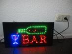 Neon verlichting cocktail bar werkend op stekker zgan, Ophalen, Zo goed als nieuw, E27 (groot), Led-lamp