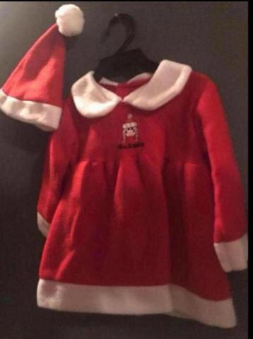 Kerstjurkje met muts - Maat 80-86 beschikbaar voor biedingen