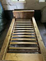 Groot steigerhouten bed en boekenkast, Ophalen, 90 cm, Eenpersoons, 210 cm