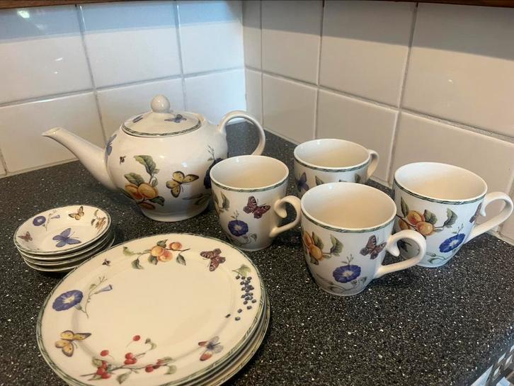 Janneke brinkman fruit en flowers servies, Huis en Inrichting, Keuken | Servies, Zo goed als nieuw, Overige stijlen, Porselein