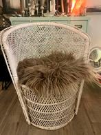 Vintage retro rotan rieten pauwstoel peacock chair bohemian, Huis en Inrichting, Stoelen, Ophalen of Verzenden, Gebruikt