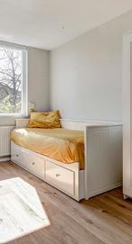 IKEA HEMNES bed bank wit 80x200 uitschuifbaar, Huis en Inrichting, Slaapkamer | Bedden, Ophalen, Gebruikt, Eenpersoons, Wit