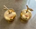 Tweedelig messing Appel schaaltjes, Antiek en Kunst, Ophalen of Verzenden