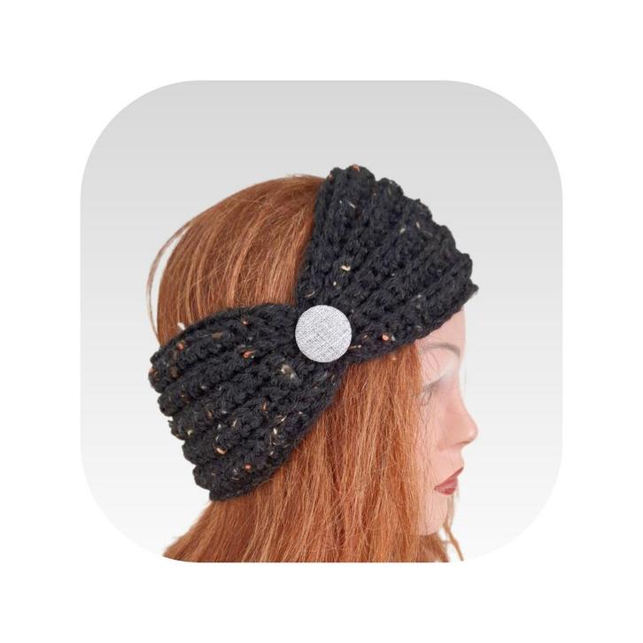 Gebreide Haarband - Stijlvol & Warm Tweedwol, Kleding | Dames, Mutsen, Sjaals en Handschoenen, Nieuw, Muts, Maat 38/40 (M), Verzenden