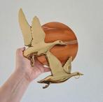 Vintage messing hollywood regency eenden vogels wand vogel, Verzamelen, Ophalen of Verzenden, Huis en Inrichting