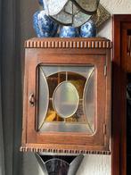Antiek Wandkastje / Apothekerskastje glas in lood, Antiek en Kunst, Ophalen of Verzenden