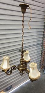 hanglamp vintage messing, Huis en Inrichting, Lampen | Hanglampen, Ophalen of Verzenden, 'T Olde Gre-j, Info@toldegrej.nl, Endepoelstraat 20f Didam