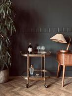 Vintage Franse serveerwagen - Drankentrolley - Bar Cart, Trolleywood, Vintage, Ophalen of Verzenden, Den Bosch
