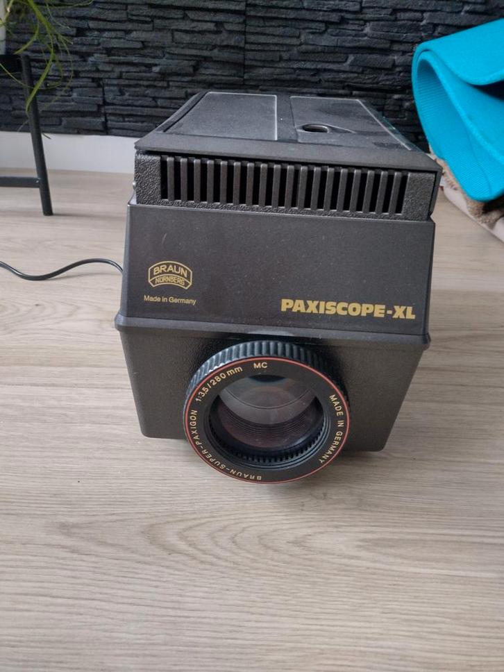 Braun Paxiscop XL Diaprojector, Audio, Tv en Foto, Diaprojectors, Gebruikt, Met scherm, Ophalen of Verzenden