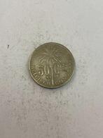 Munt Belgisch Congo - 50 Centimes 1924, Losse munt, Overige landen, Verzenden