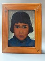 Olieverf portret, Antiek en Kunst, Kunst | Schilderijen | Klassiek, Ophalen of Verzenden