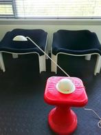 Postmoderne bureaulamp Happylight wit, Gebruikt, Ophalen of Verzenden, Postmodernisme, Metaal