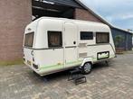 Caravan te koop, Caravans en Kamperen, Caravans, Treinzit, Particulier, Vast bed, Schokbreker
