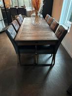 Eetkamer stoelen Riviera Maison, Huis en Inrichting, Stoelen, Ophalen of Verzenden, Zo goed als nieuw, Grijs