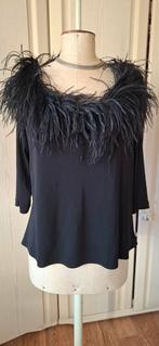 Mooie gelegenheids top van: GINA  BACCONI Mt : 48, Kleding | Dames, Ophalen of Verzenden, Zo goed als nieuw, Zwart, Shirt of Top