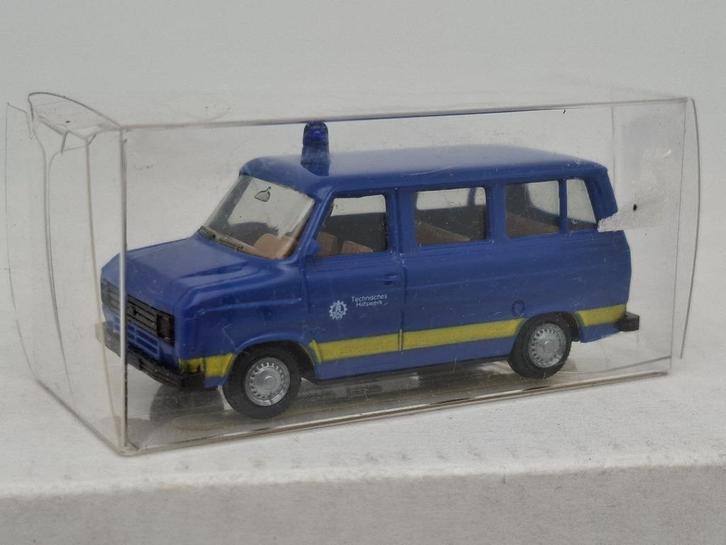 Ford Transit THW - Herpa 1/87, Hobby en Vrije tijd, Modelauto's | 1:87, Zo goed als nieuw, Auto, Herpa, Verzenden