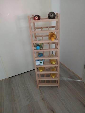 Ikea Hutten Wijn/flessen rek 27 flessen, massief hout beschikbaar voor biedingen
