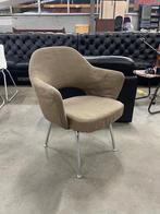 Vintage Eero Saarinen chair by Knoll International, 1960’s, Huis en Inrichting, Gebruikt, Bruin, Ophalen of Verzenden, Stof