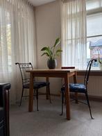 Eiken Uitschuiftafel + 2 Stoelen - Zo Goed Als Nieuw!, 100 tot 150 cm, Eikenhout, Tot twee personen, Zo goed als nieuw