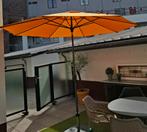 Madison Paros 2 Luxe Parasol Ø 300 Golden Glow ,voet en hoes, Ophalen, Zo goed als nieuw
