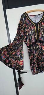 Hippy Flower Power Dames Set Maat 54, Zwart, Maat 46/48 (XL) of groter, Ophalen of Verzenden, Zo goed als nieuw